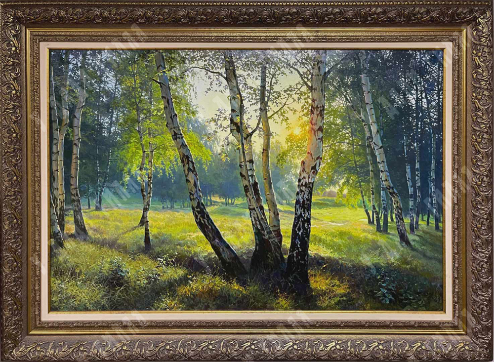 Джанибекян Давид. Березки. Холст, масло. Россия, 2018 г.