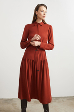 51199 Платье женское (красно-терракотовый)