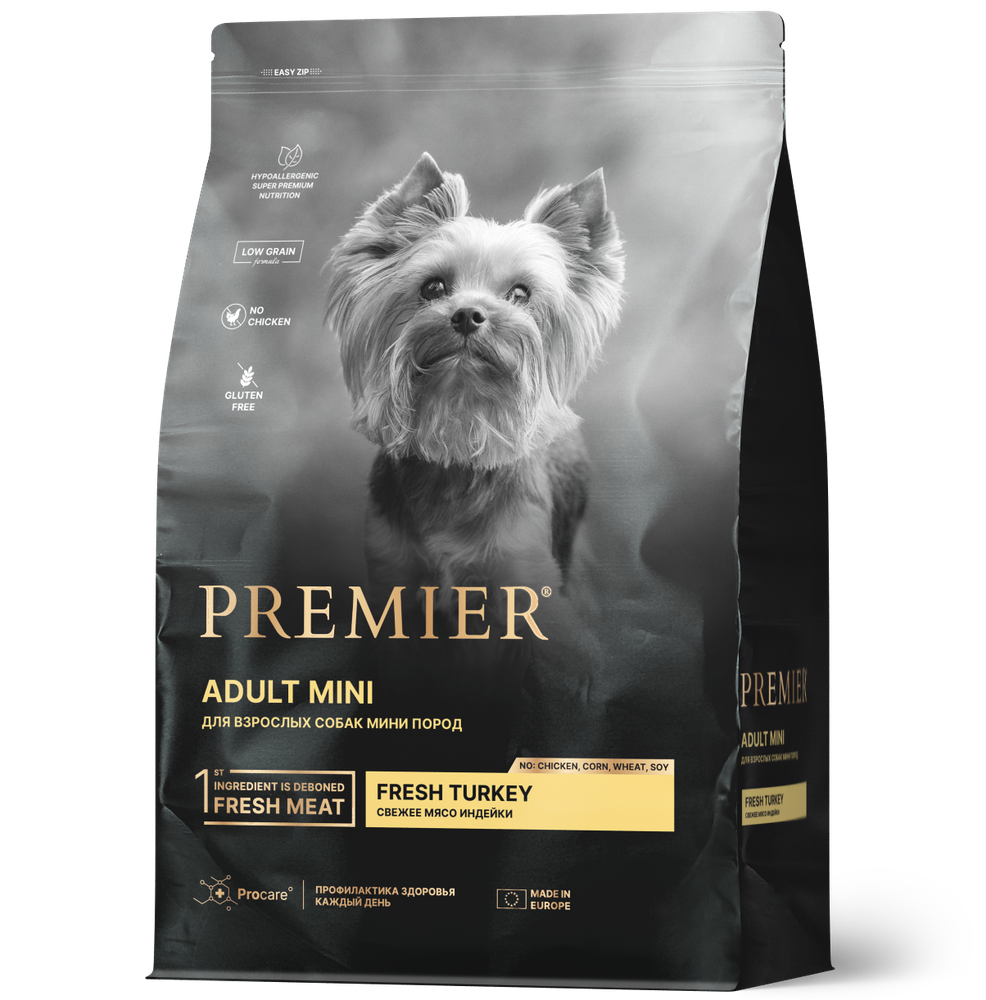 Premier dog turkey adult mini индейки для собак мелких пород