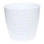 Кашпо ДЮНА D220мм 5,5л с поддоном белый (комплект 12 шт)