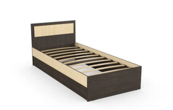 ДУЭТ-ЛЮКС кровать-900 с ламелями Венге/ дуб