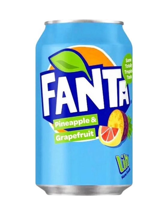 Напиток Fanta Pineapple & Grapefruit (Фанта Ананас и Грейпфрут) б/а с/г, 330 мл, 24шт
