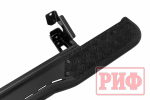 Пороги силовые Toyota Land Cruiser Prado 120 черные РИФ