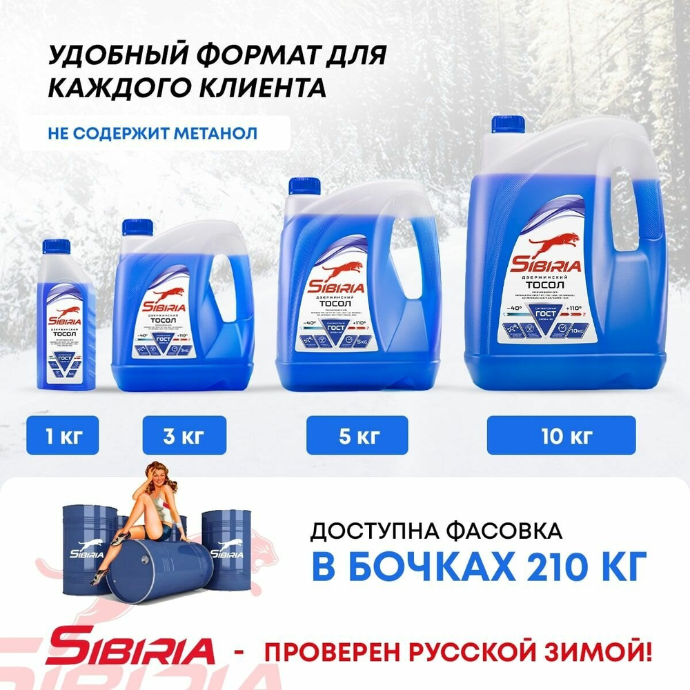 ТОСОЛ SIBIRIA 10 кг