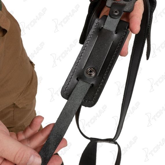 Кобура операт. под ПМ вертик. с запасной обоймой ПМ черная (HS-ОК-1-Нч) Helios