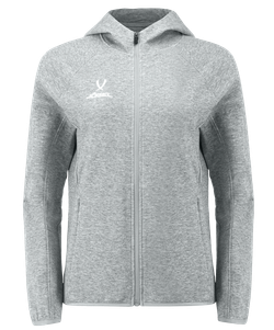 Худи на молнии женское ESSENTIAL Athlete Hooded FZ Jacket W, серый