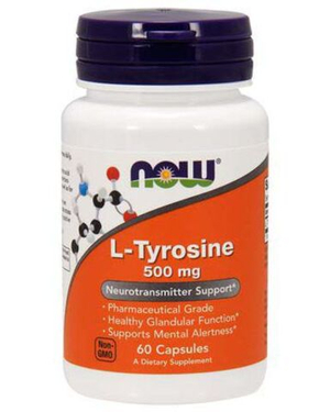 NOW L-Tyrosine 500 мг 120 капсул
