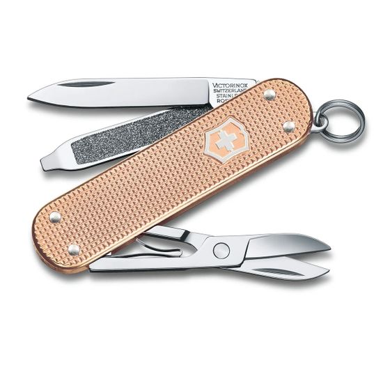 Складной нож Victorinox 0.6221.202G Fresh Peach c клинком из стали X55CrMo14, рукоять алюминиевый сплав Alox