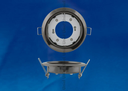 GX53/H4 BLACK CHROME 10 PROM Светильник ультратонкий встраиваемый. Цвет корпуса черный хром. 10 шт. в картонной упаковке.