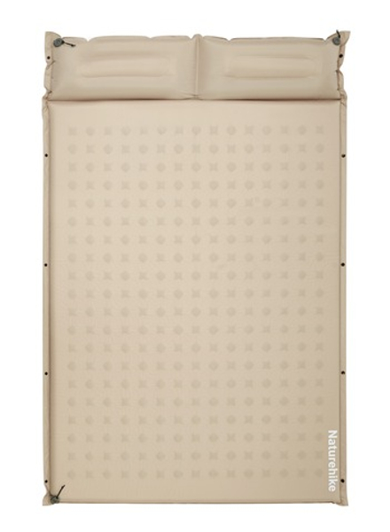 Коврик надувной двойной Naturehike D series, бежевый (CNK2550WS025)