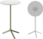 Стол ламинированный барный складной Scab Design Tripe Folding, оливковый, белый