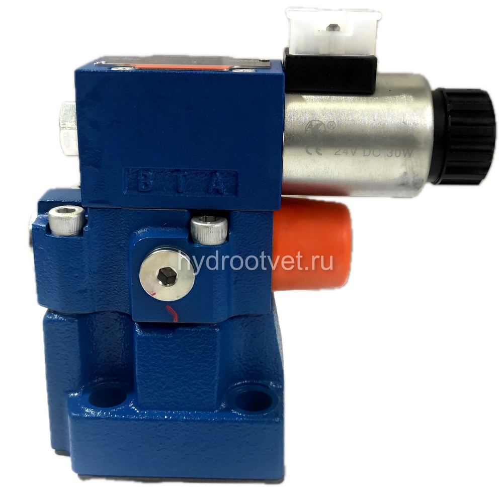DBW10A2-5X/315CW110-50N9K4 - Предохранительный клапан Ду10 с давлением настройки до 315 бар, управление - X и Y - внутренние с разгрузкой A = закрыт с электроуправлением W110