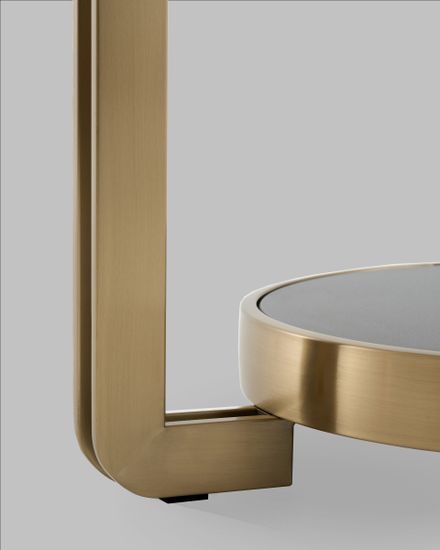 Журнальный столик Калисто 55*55 см светлая и темная керамика