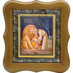 Герасим Иорданский Преподобный. Икона на холсте.