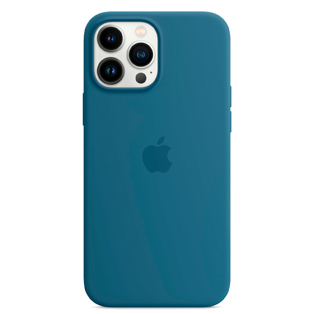 Силиконовый чехол с поддержкой MagSafe Apple Silicone Case для iPhone 13 Pro, Blue Jay (Полярная лазурь)