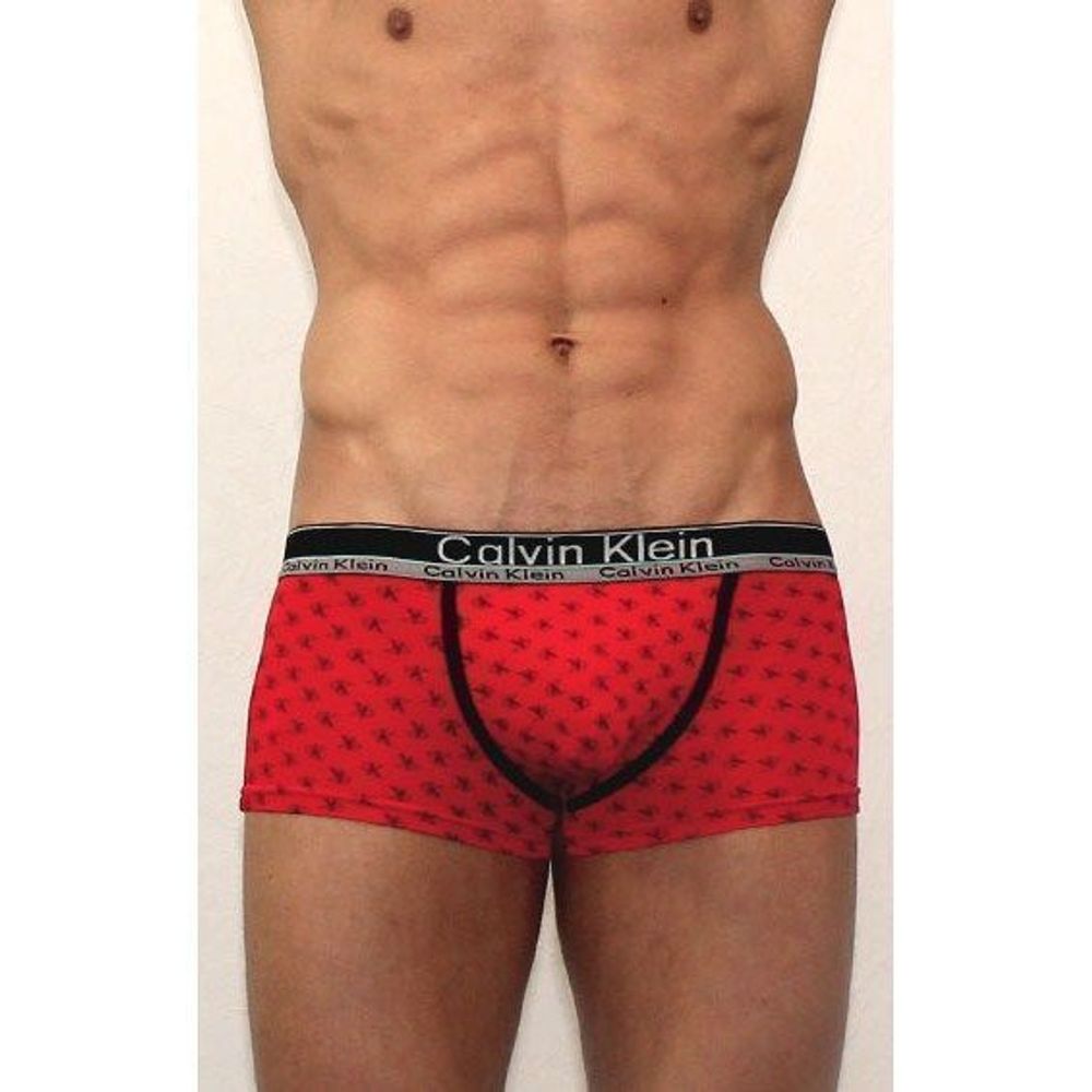 Мужские трусы боксеры красные Calvin Klein Red Boxer