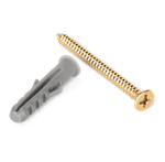 Винты для изолятора 10 шт. (золото) Ретро