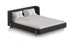 Кровать Basic спальное место 160*200 см (серый, букле)