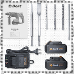 Перфоратор аккумуляторный Bort BHD-20Li-BL 93412697