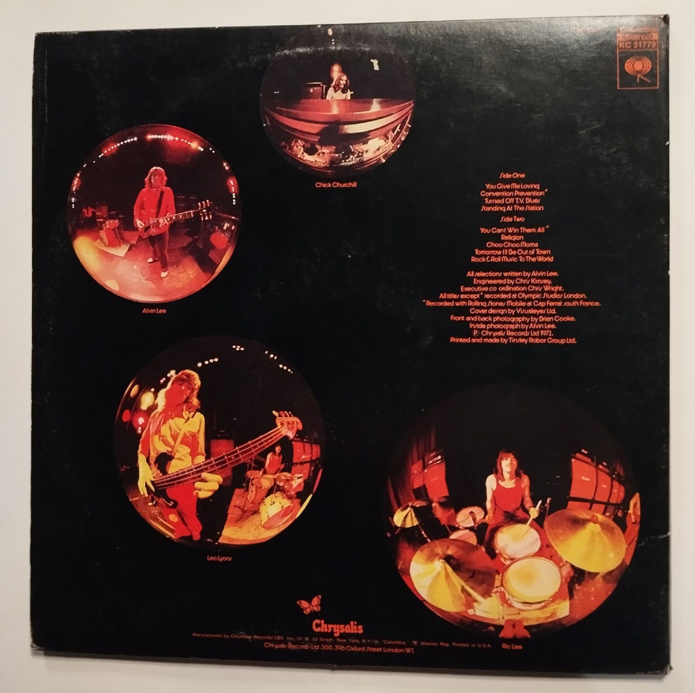 Винтажная виниловая пластинка LP Ten Years After Rock and Roll Music To The World (USA 1972)