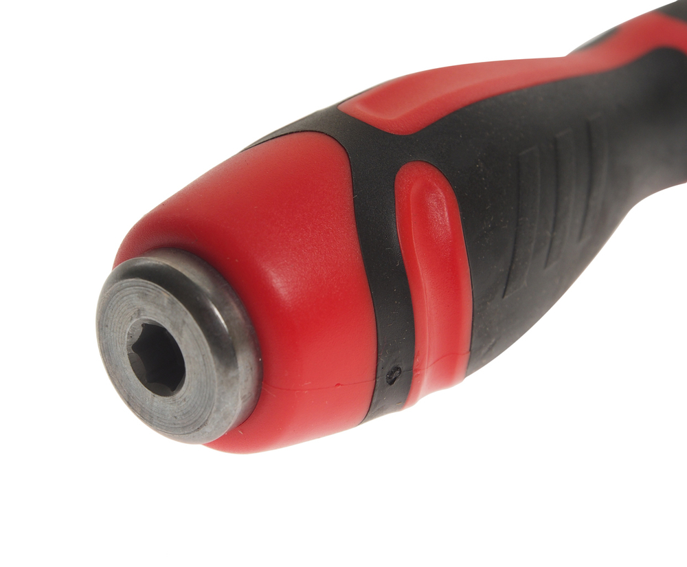 Отвертка шлицевая SL 6.5х100мм усиленная со сквозным стержнем (сталь Cr-Mo) JTC