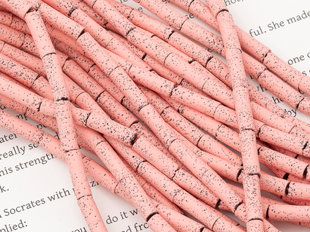 Нить бусин из вулканической лавы с покрытием, 4х13мм