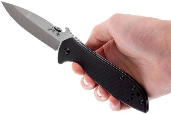 Складной нож KERSHAW CQC-4KXL 6055D2 c клинком из стали D2, рукоять G10 / Stainless Steel