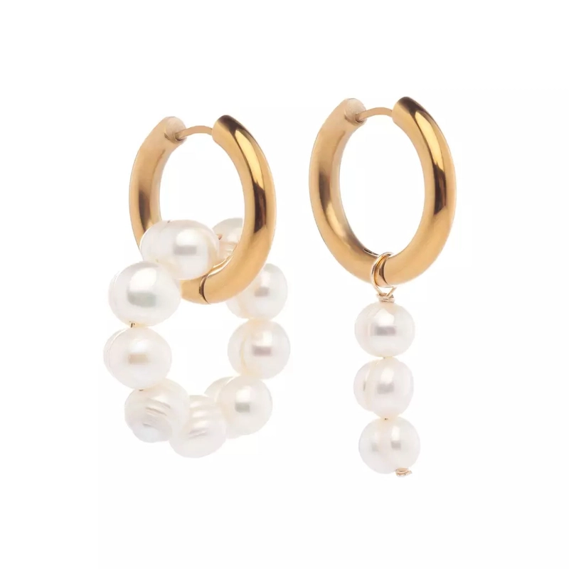 Серьги Несовпадающие Жемчуг