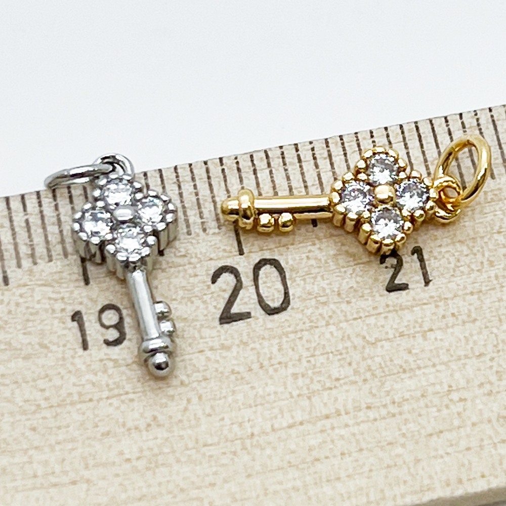 Подвеска Ключ, цвет серебро, размер 15*6 мм, цена за 1 шт