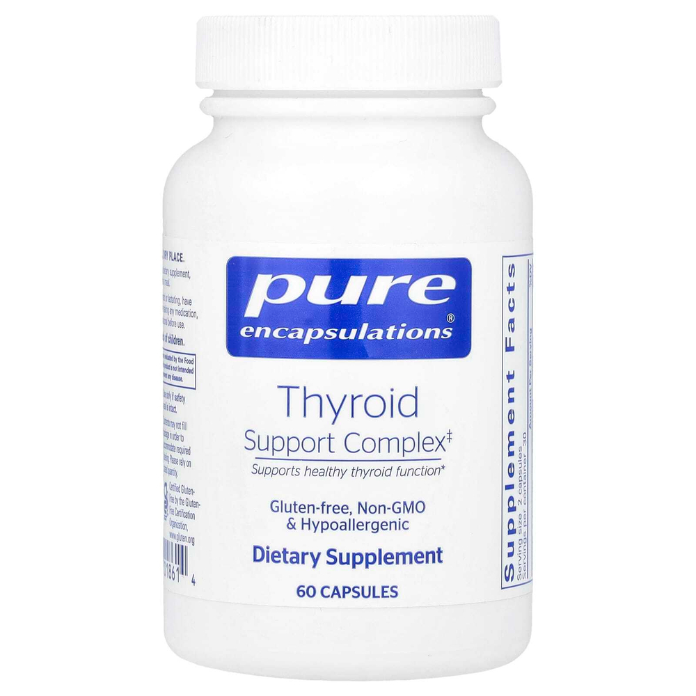 Pure Encapsulations, Комплекс для поддержки щитовидной железы, 60 капсул