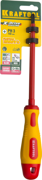 KRAFTOOL PH3 х 150 мм, высоковольтная отвертка (250084-3-150)