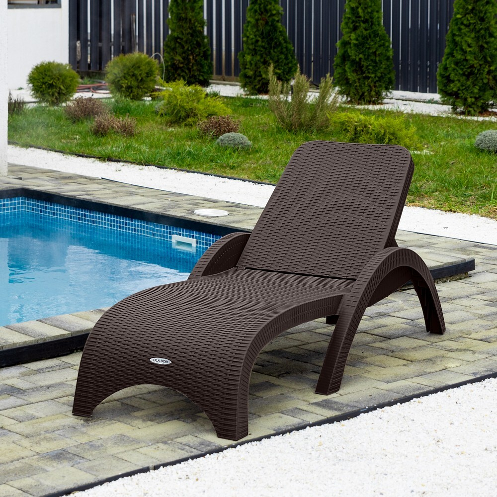 Шезлонг RATTAN Цвет: Коричневый