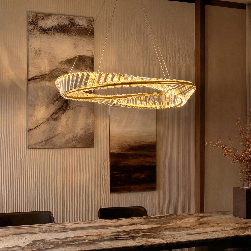 699063 Люстра VIDARE 28W LED 2380LM ЗОЛОТО 3000K IP20