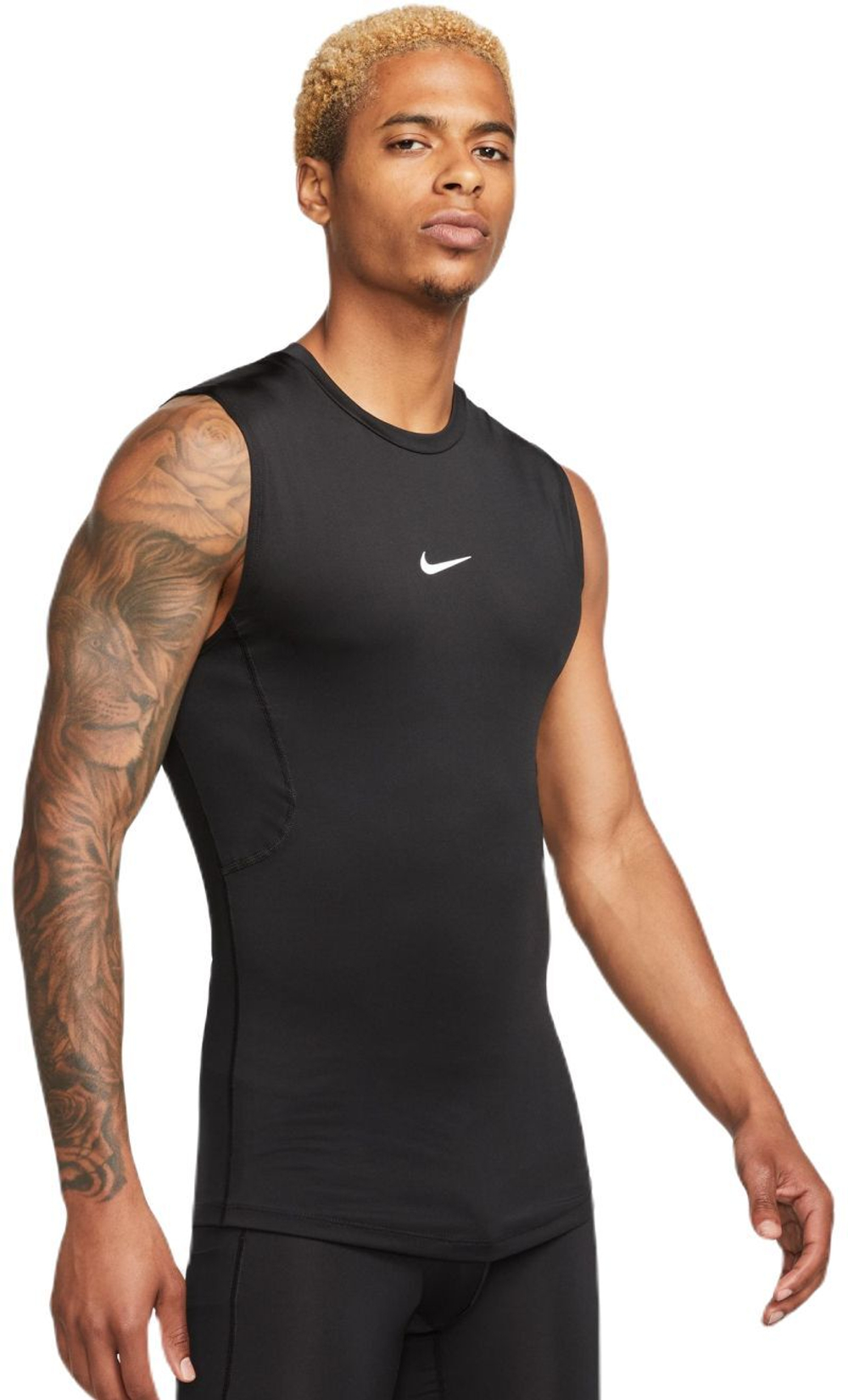Компрессионка  Nike Pro Dri-Fit Tight Sleeveless фитнес Top - черный