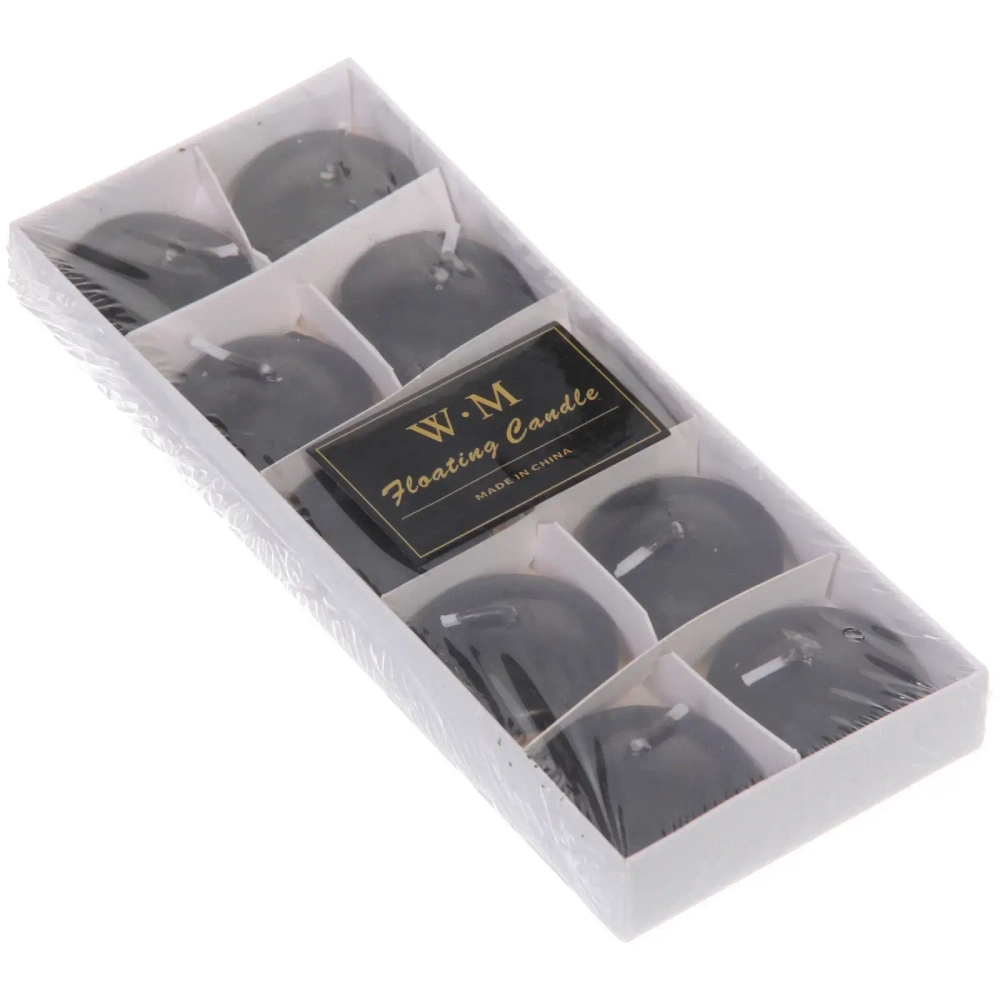 Свеча «Аура» (набор 10 шт) 7.5*18.5 См, Черный