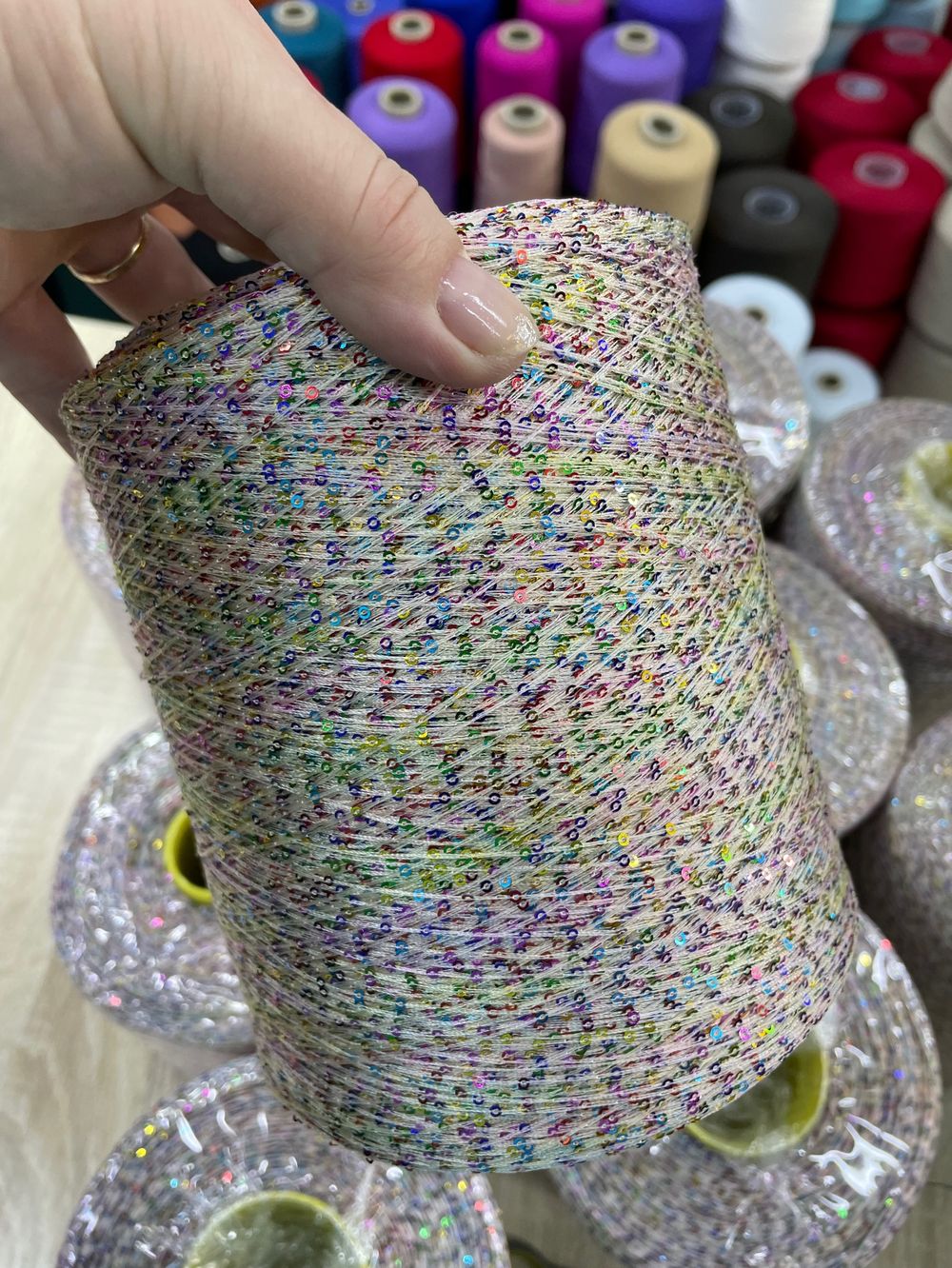 микро Пайетки COFIL 55% полиамид  45% пайетки