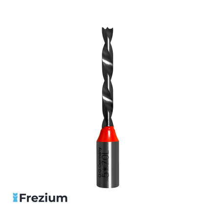 Присадочное сверло по дереву "O.G.Germany" (5x70L S10; Глухое отверстие; 153202)