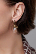 HMG 1314 Lobster SunSt серьги арт.0890