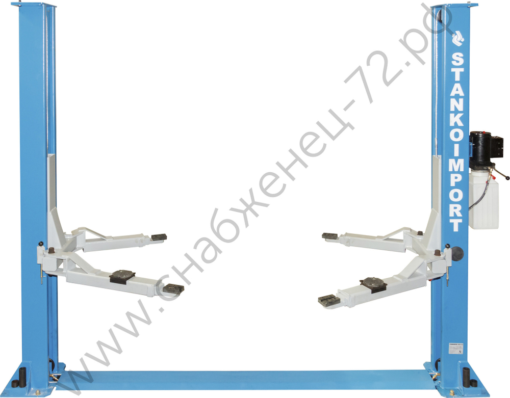 Двухстоечный подъемник 4т с ручными замками, ПГН2-4.0 380В