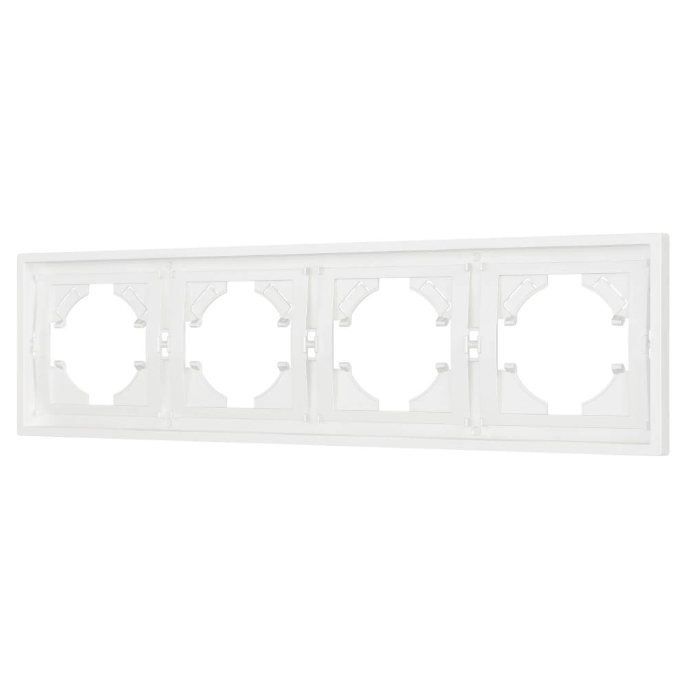 Рамка пластиковая FRM-TENDO-SFPL-4-WH (Arlight, Матовый белый) 054656