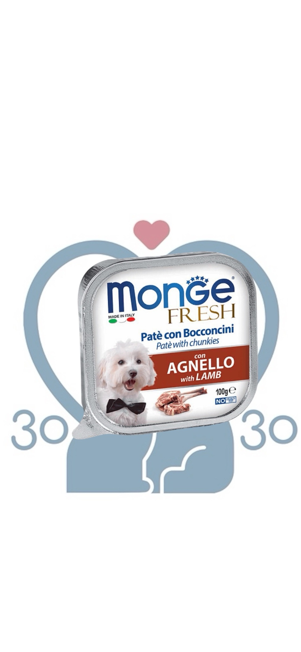 Консервы для собак "Ягненок" Dog fresh Monge, 100г