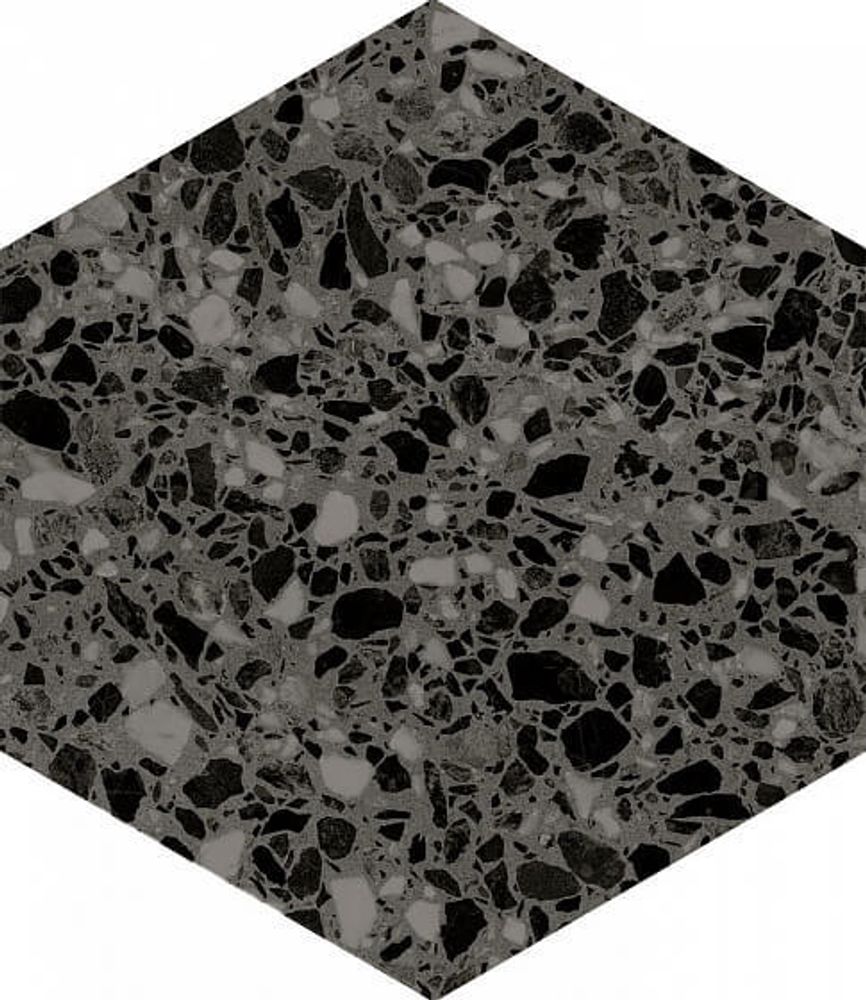 DNA Tiles Terrazzo GRAPHITE 32x36.8