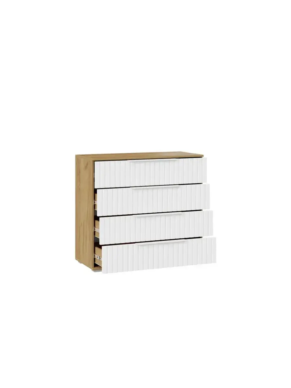 Комод для одежды Белый матовый 4 ящика 92х41х84 см