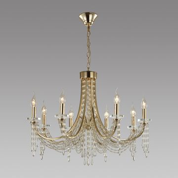 Подвесная хрустальная люстра 8*Е14 5063/8 золото Capel Odeon Light