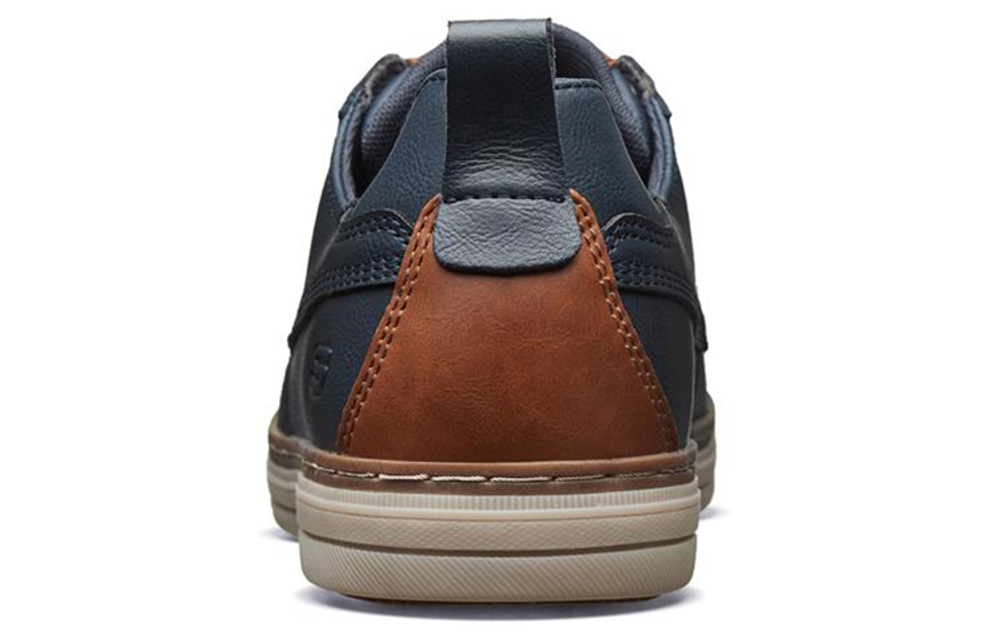 Skechers Casual Leather Shoes Men"s Low top Blue