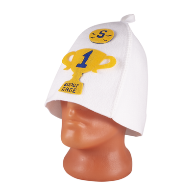 Шапка банная с аппликацией "Суперпапе"