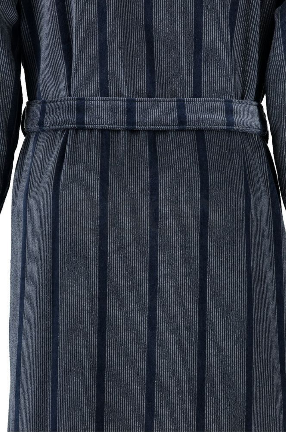 Элитный халат велюровый мужской 2830 синий от Cawo рисунок