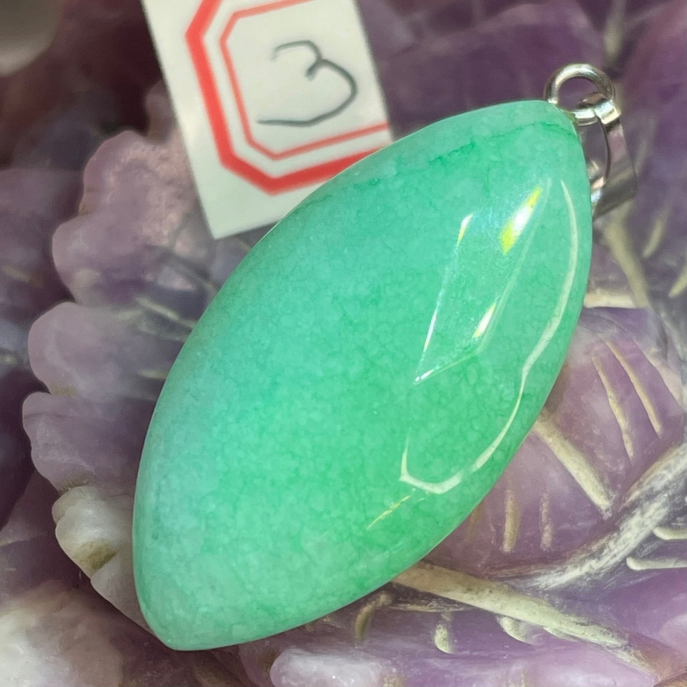 37711 Агат тон. Кулон овал вытянутый грань 30мм