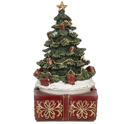 GAEM Фигурка декоративная "Рождество" (мех.завод, муз, движ), L10 W10 H18,5 см