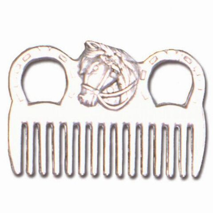 TATTINI Гребень алюминиевый с головой лошади для гривы и хвоста
